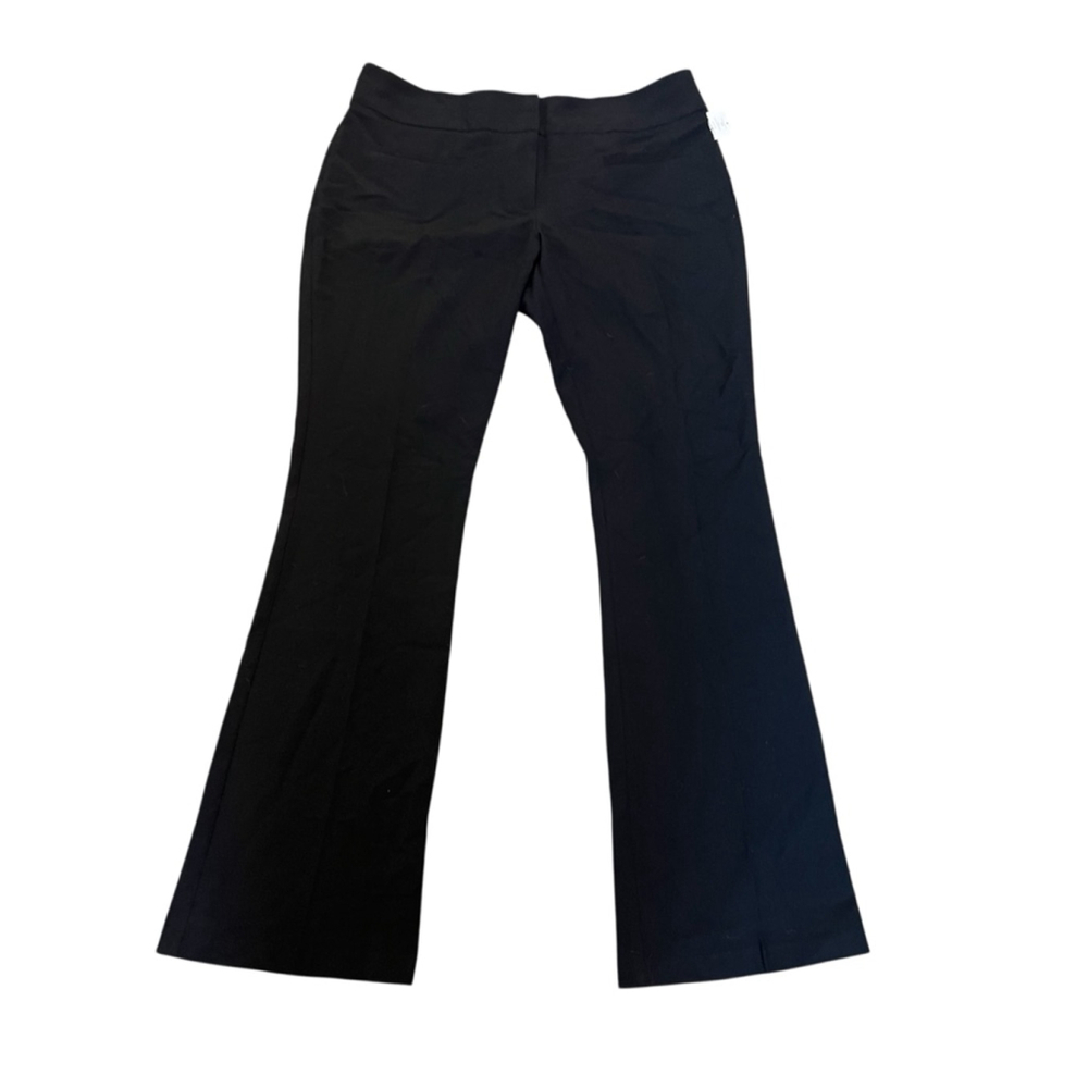 Suzy Shier Black Boot-Cut Pants with Subtle Stretch